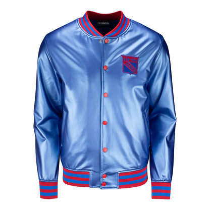 Women's Wild Collective Rangers Metallic Bomber Jacket - Front View