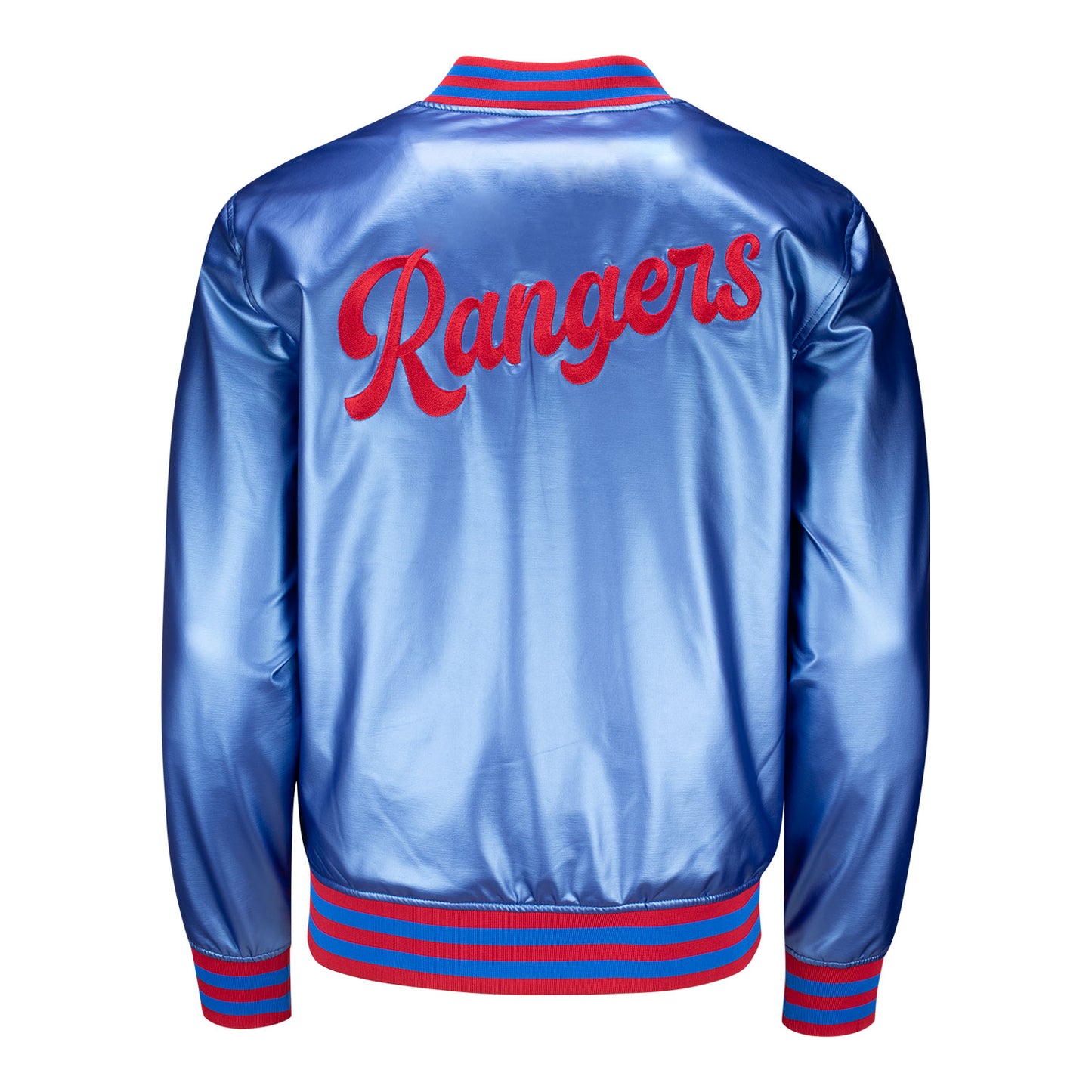 Women's Wild Collective Rangers Metallic Bomber Jacket - Back View