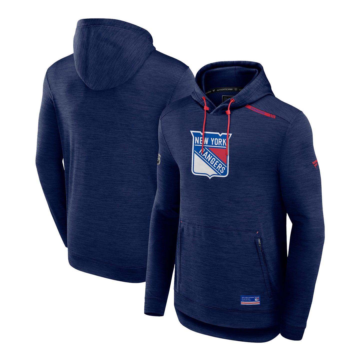 Fanatics Rangers 23-24 Authentic Pro Logo Tech Fleece Hoodie - Multi View