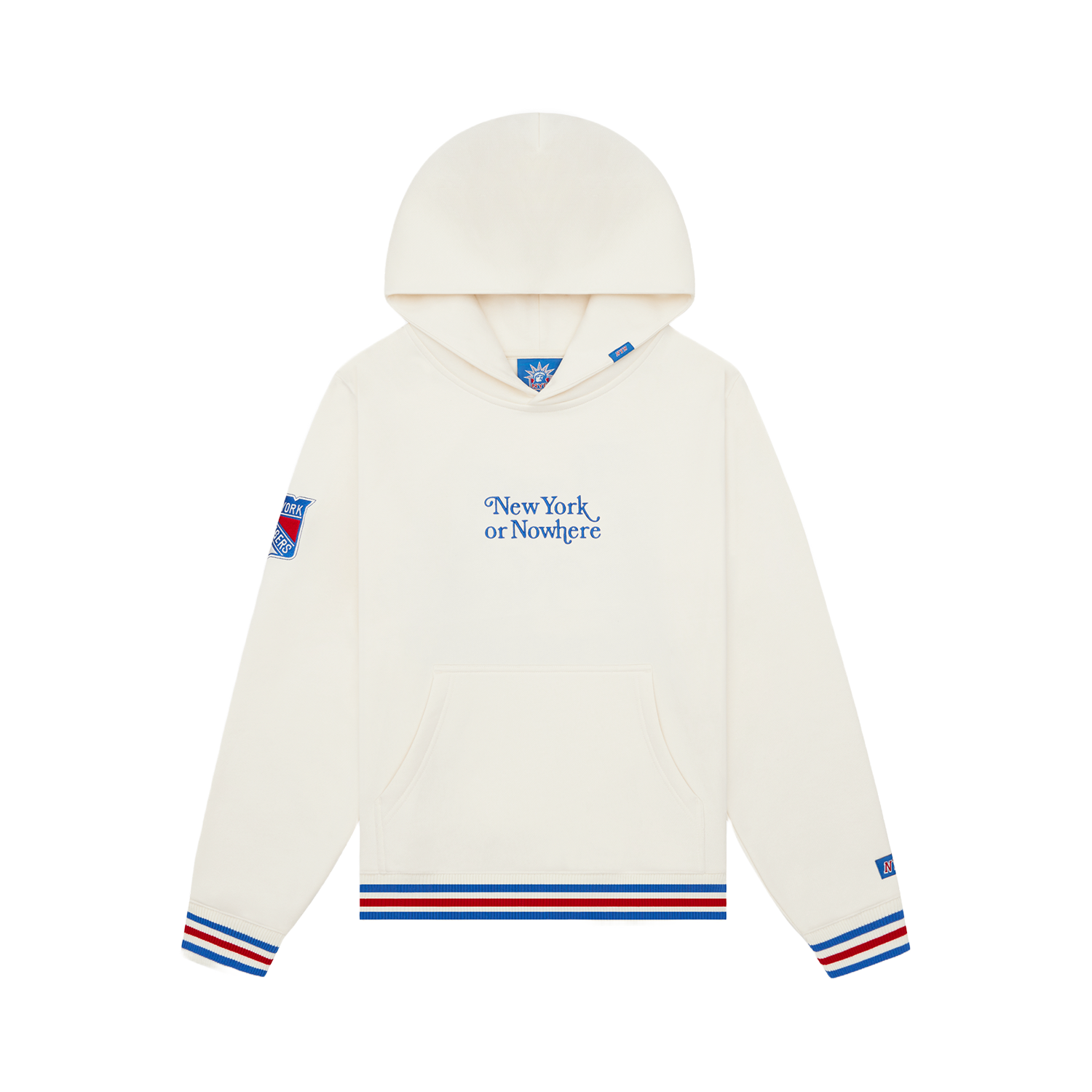 NYON x Rangers Off White Motto Hoodie – Shop Madison Square Garden