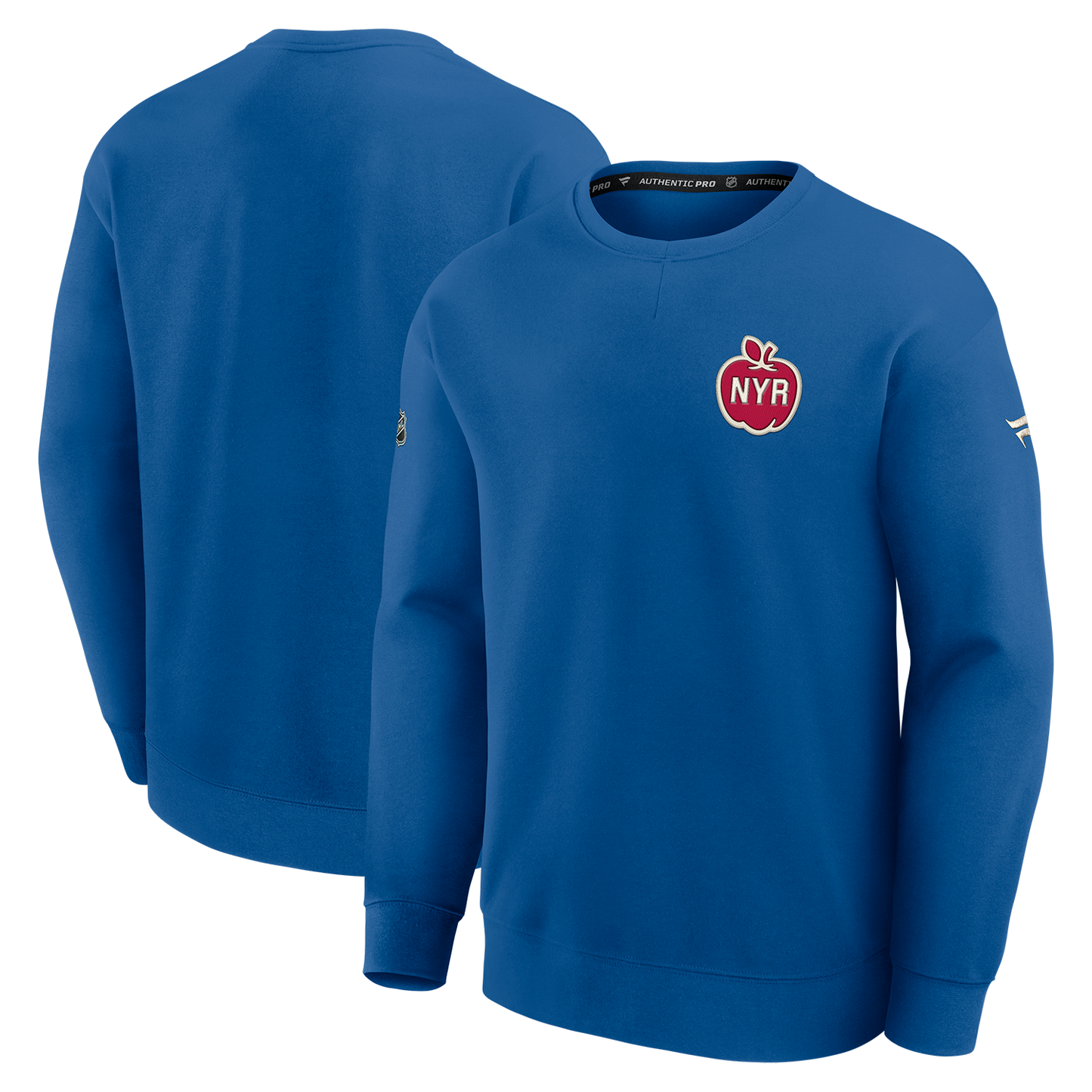 Fanatics Rangers Authentic Pro Winter Classic 2026 Rink Poly Knit Crew - Full View