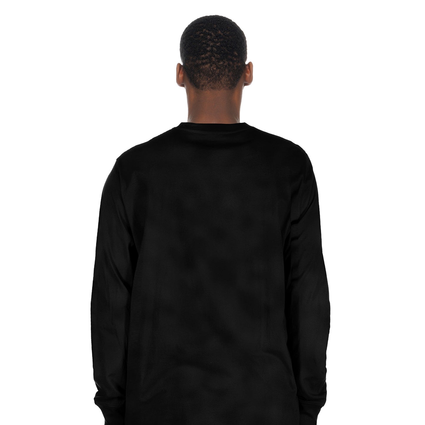 New Era Rangers Sport Classics Black Longsleeve Graphic Tee - Back View