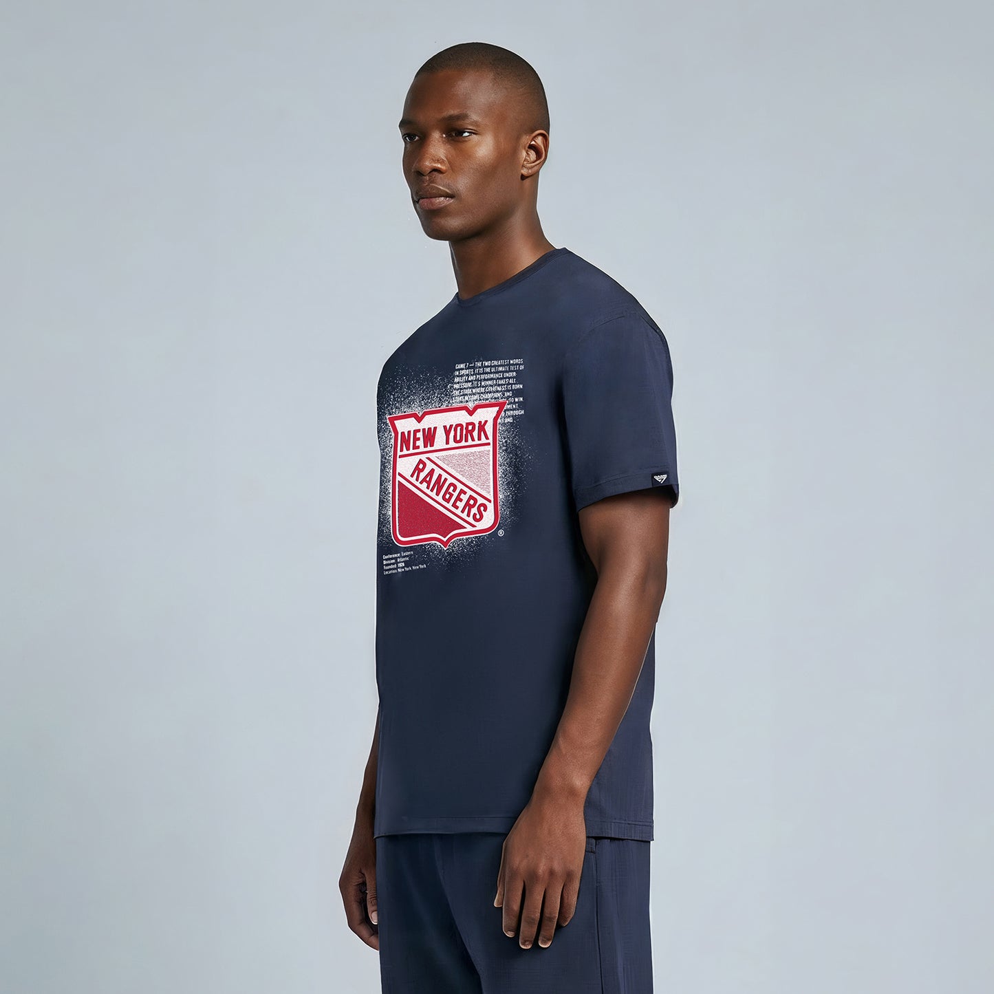 GAME 7 x Rangers Centennial Graffiti Spray Tee - Side View