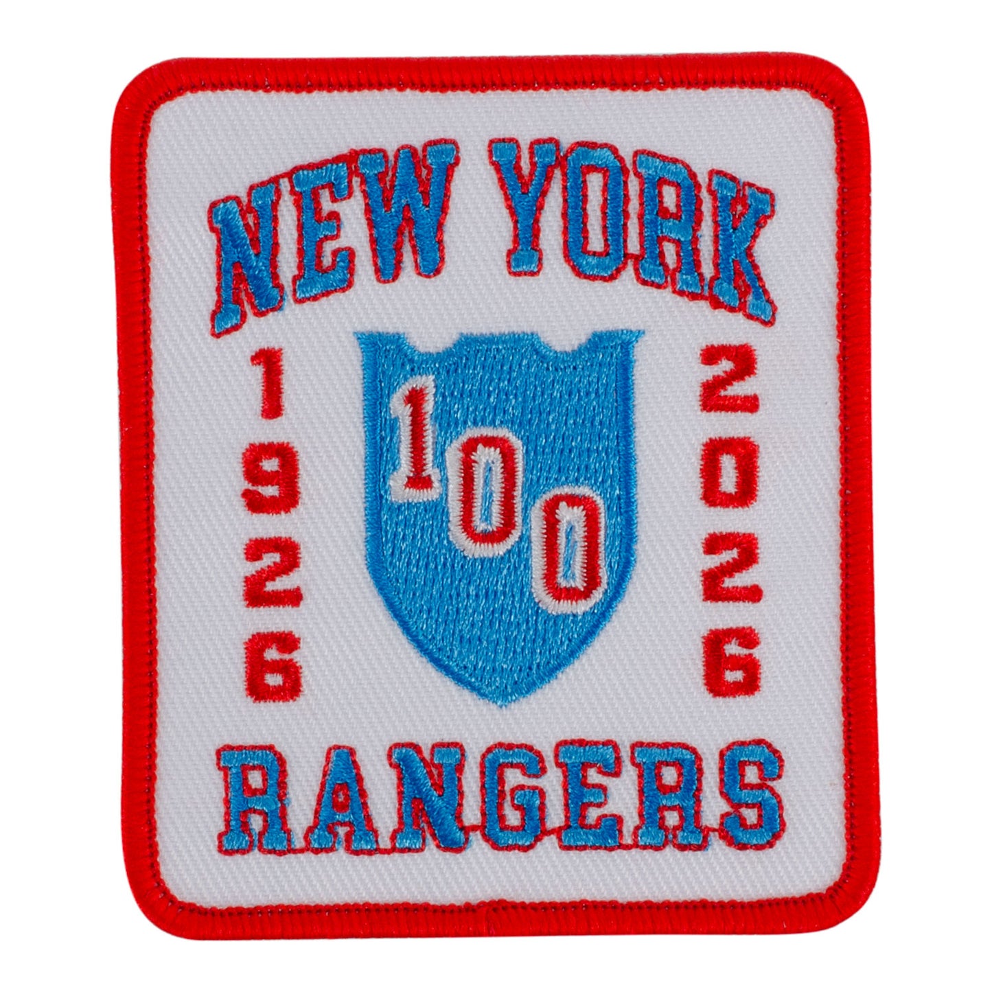 Oxford Pennant Rangers Centennial White Fan Patch