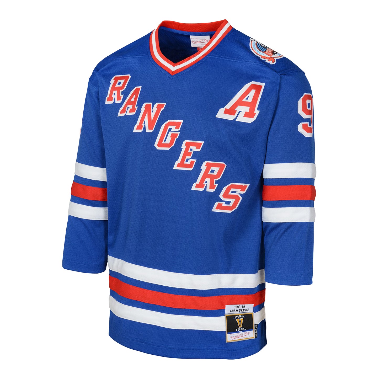 Youth Mitchell & Ness Adam Graves Blue Line Jersey