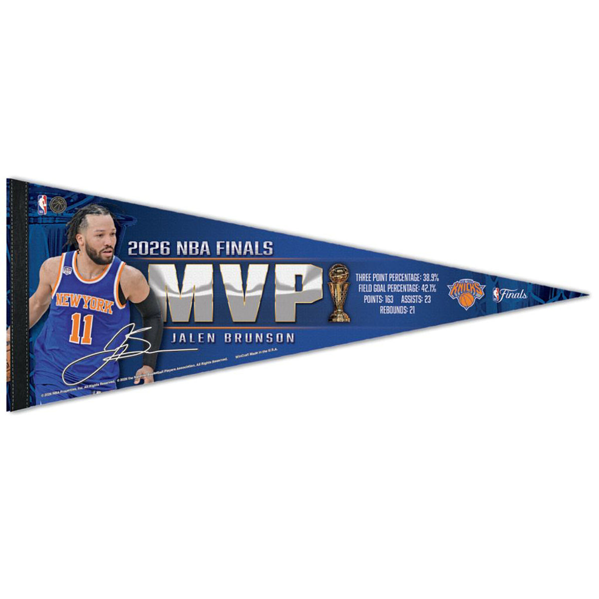 Knicks Brunson MVP Pennant
