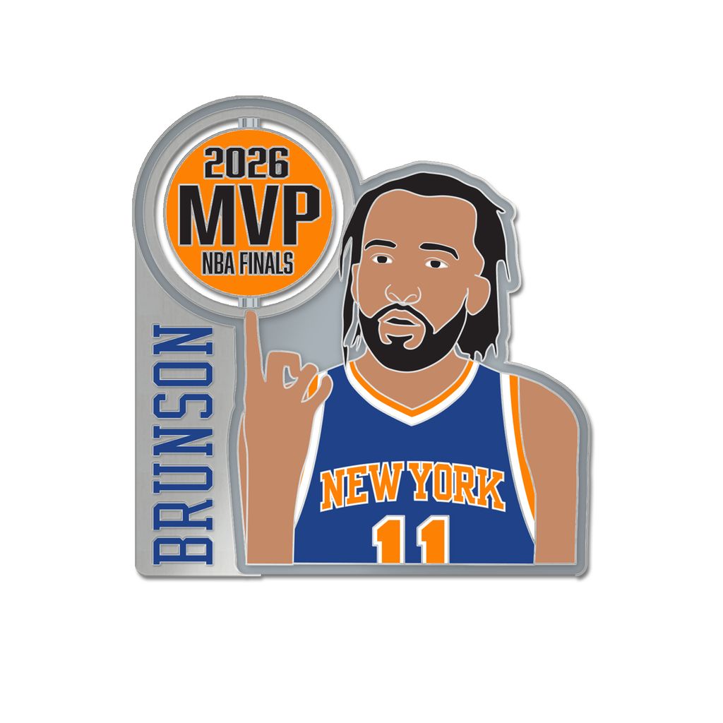 Knicks Brunson MVP Spinning Ball Collector Pin