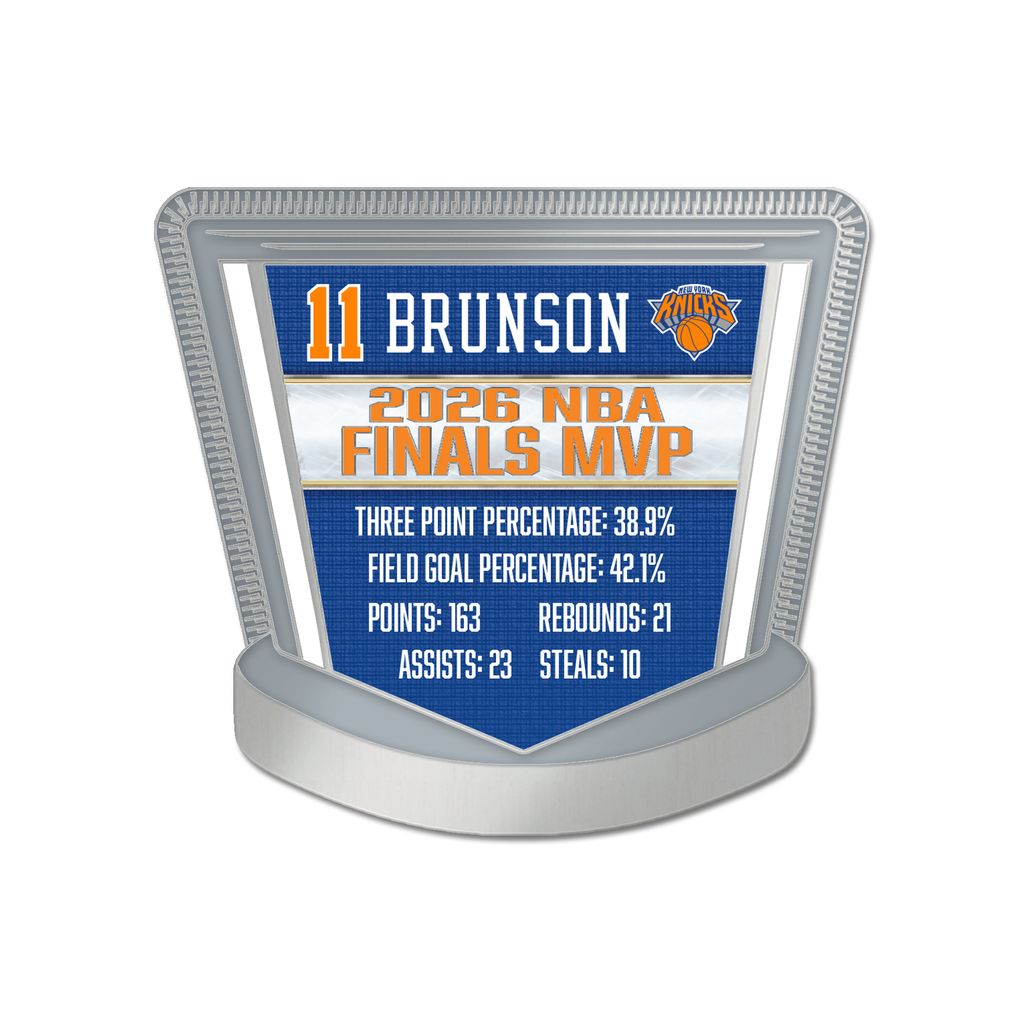Knicks Brunson MVP Stats Collector Pin