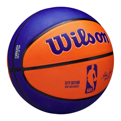 2023-24 Wilson Knicks CITY EDITION Basketball - Angled Right View
