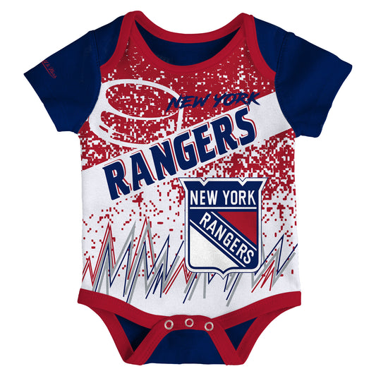 Infant Mitchell & Ness Rangers End to End Onesie