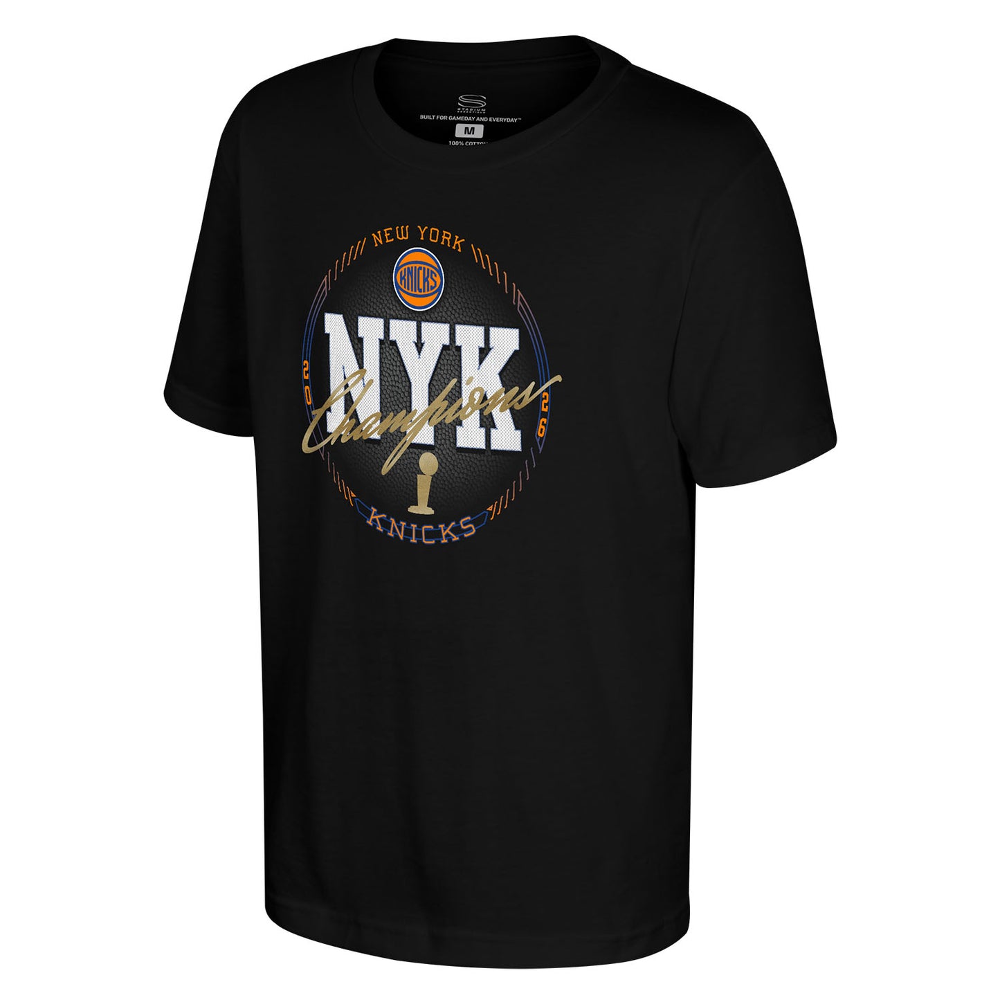 Youth Stadium Essentials Knicks 2026 NBA Champions All Access Tee