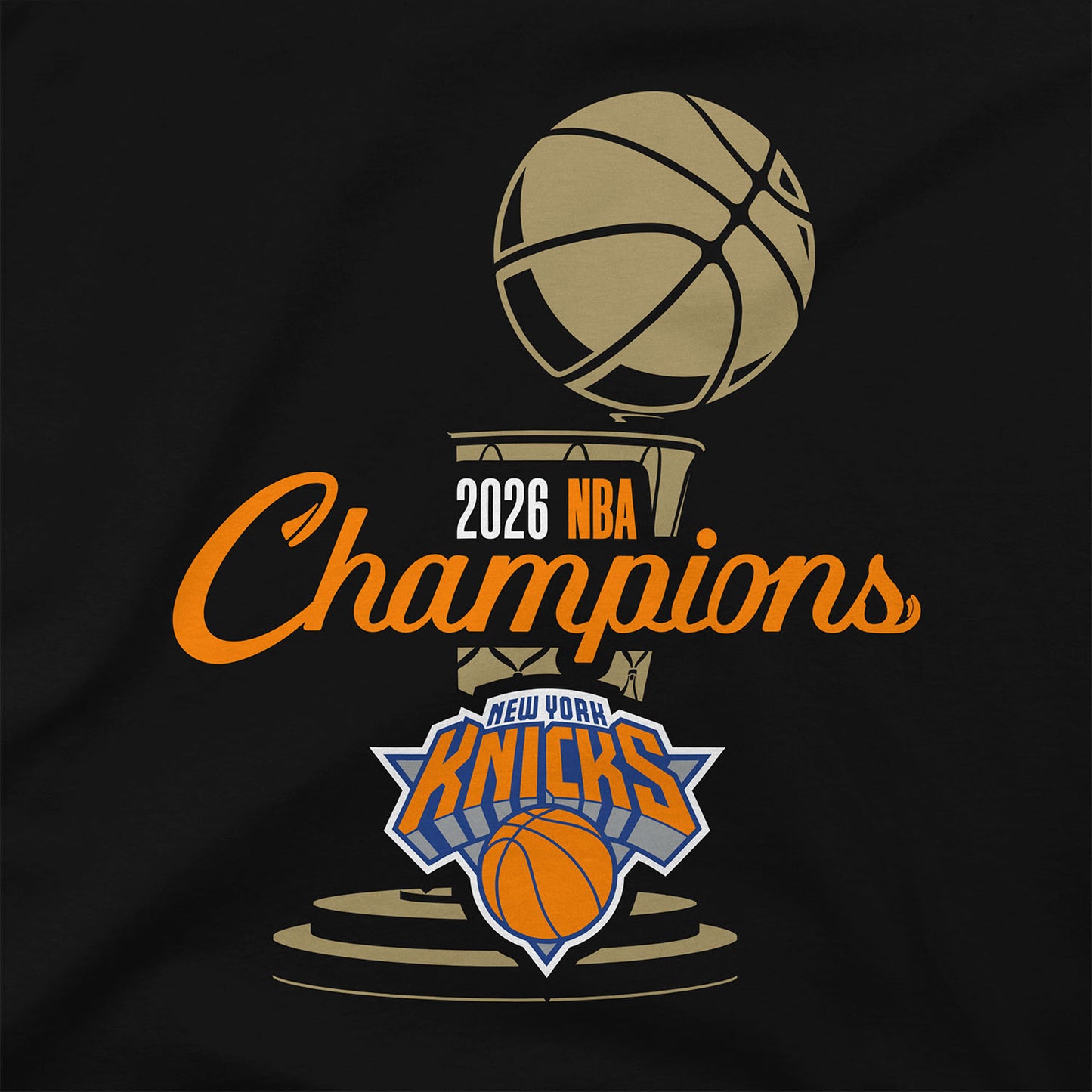 Stadium Essentials Knicks 2026 NBA Champions Trophy Urban Tee