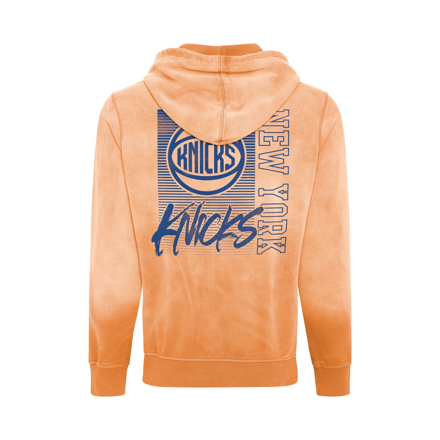 Sportiqe Knicks Broomfield Buxton Zip Up In Orange - Back View