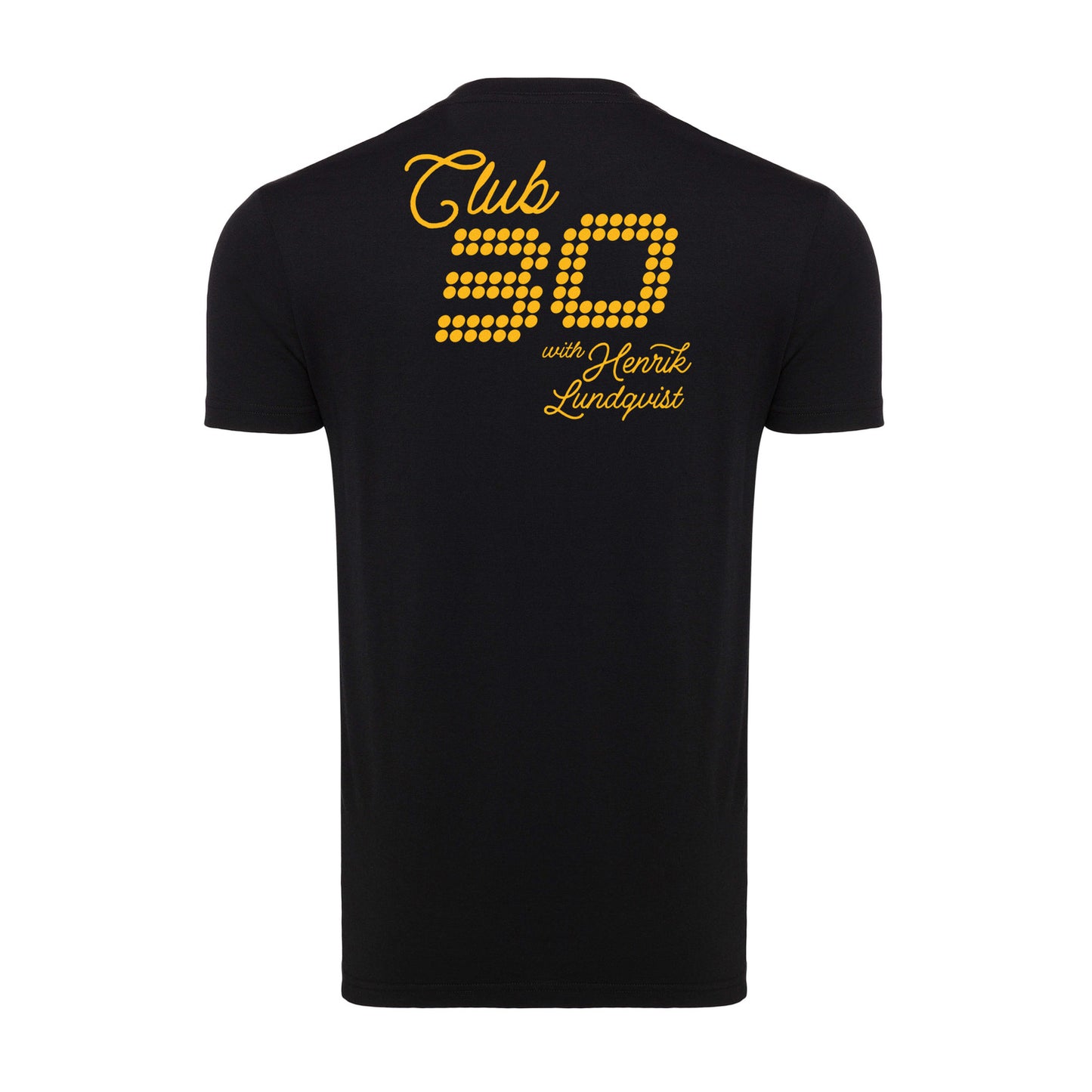 Sportiqe Henrik Lundqvist Club 30 Black Comfy Tee - Back View