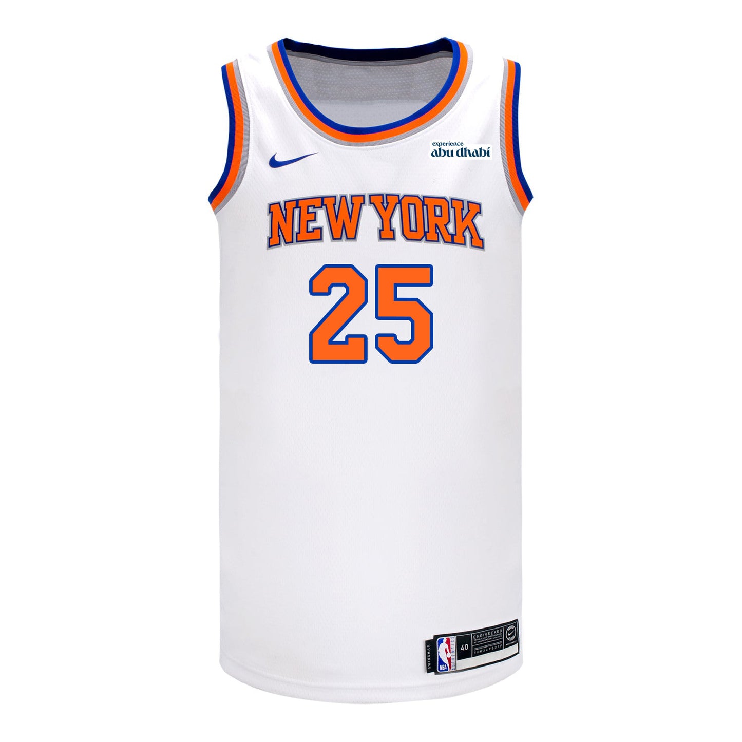 Mikal Bridges Nike Association Swingman Jersey In White - Front View