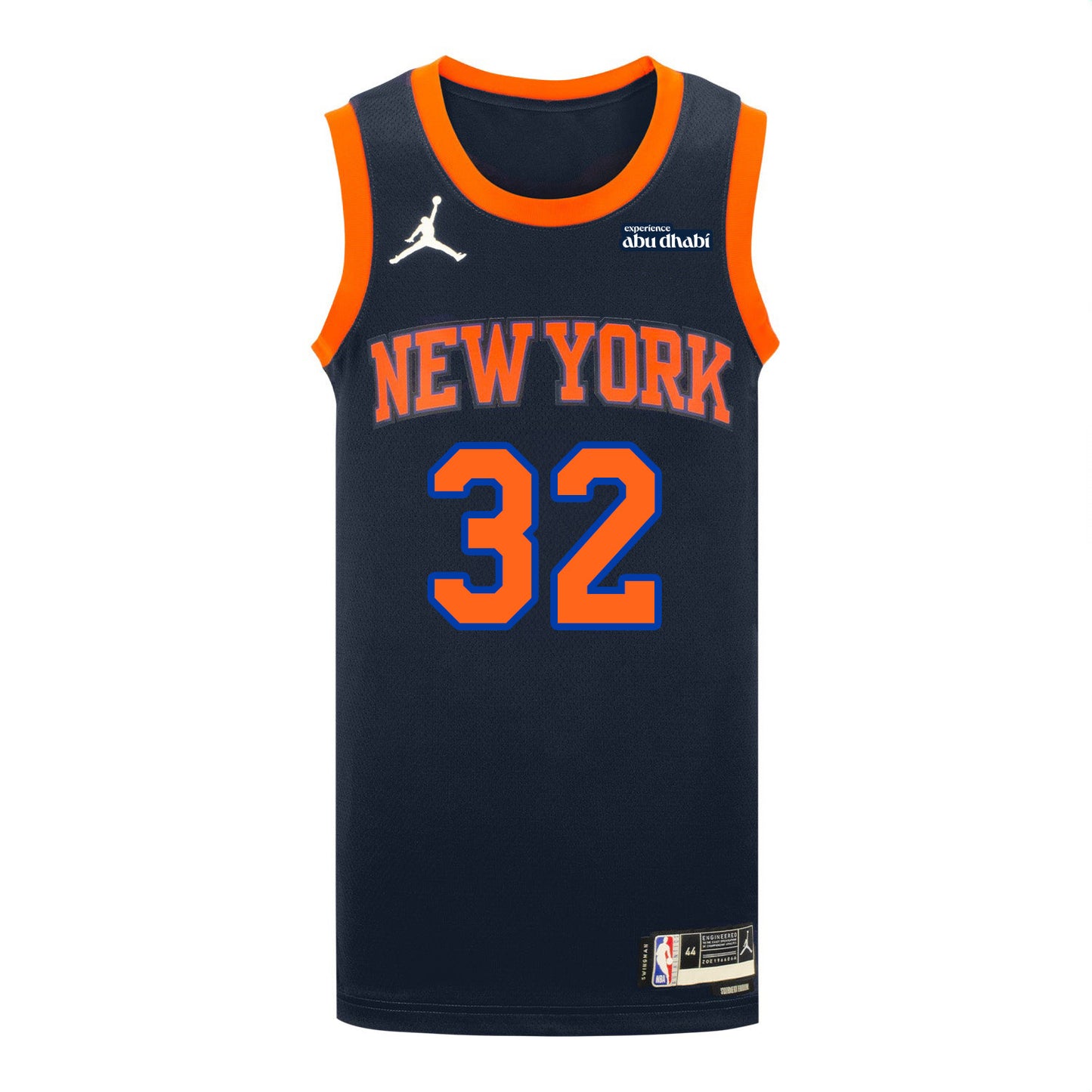Karl-Anthony Towns Nike STATEMENT Swingman Jersey In Navy - Front View