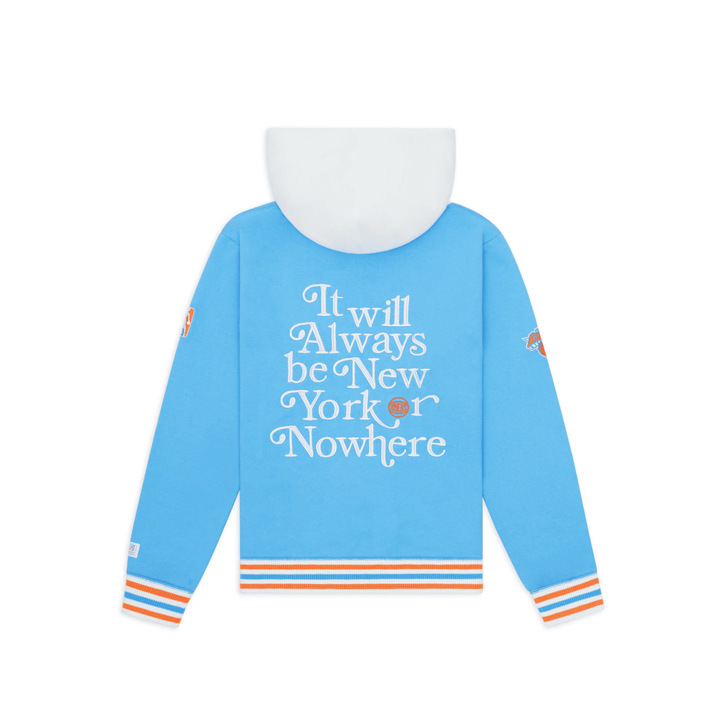 NYON x Knicks Blue Embroidered Motto Hood