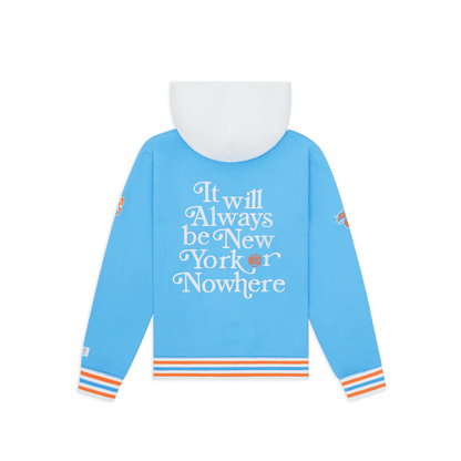 NYON x Knicks Blue Embroidered Motto Hood