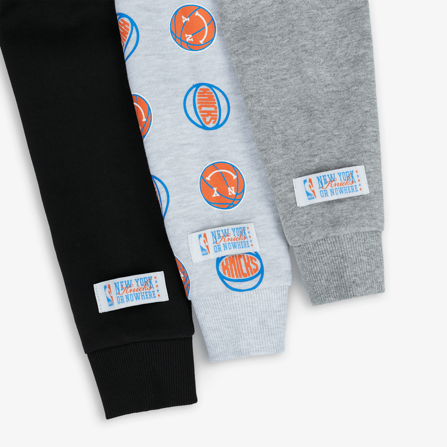 NYON x Knicks Infant Mr. Knick Mini Zip Up Hoodie In Black - Everything View