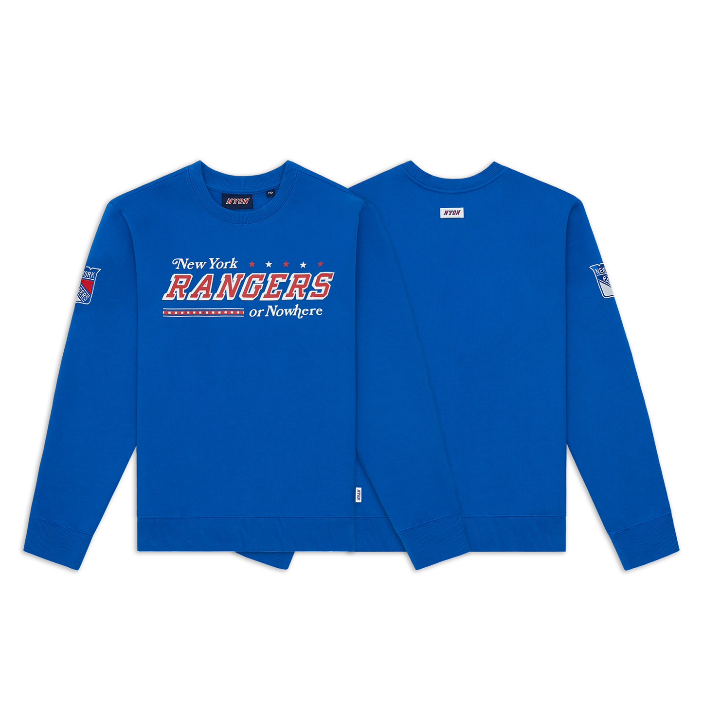 NYON x Rangers Royal Slapshot Crewneck