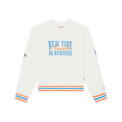 Women's NYON x Knicks Crossover Cream Crew