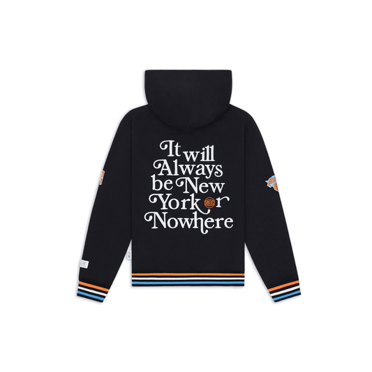 Women's NYON x Knicks Black Motto Hood