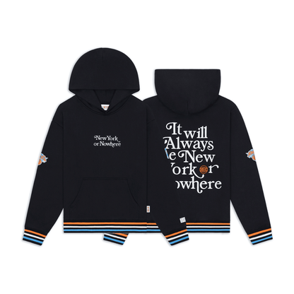 Women's NYON x Knicks Black Motto Hood