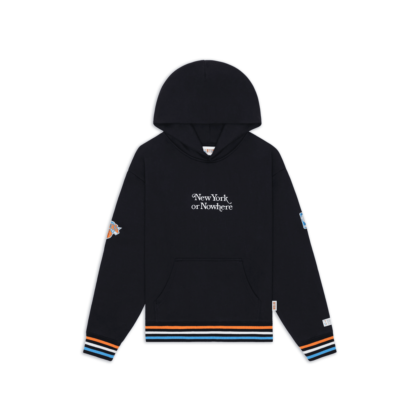 Women's NYON x Knicks Black Motto Hood