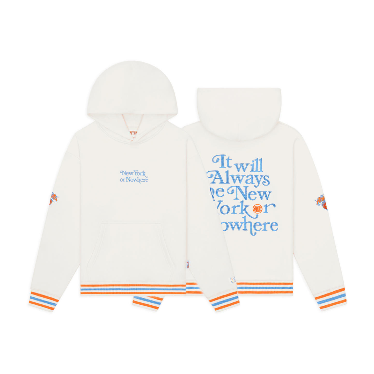 Women's NYON x Knicks Cream Motto Hood