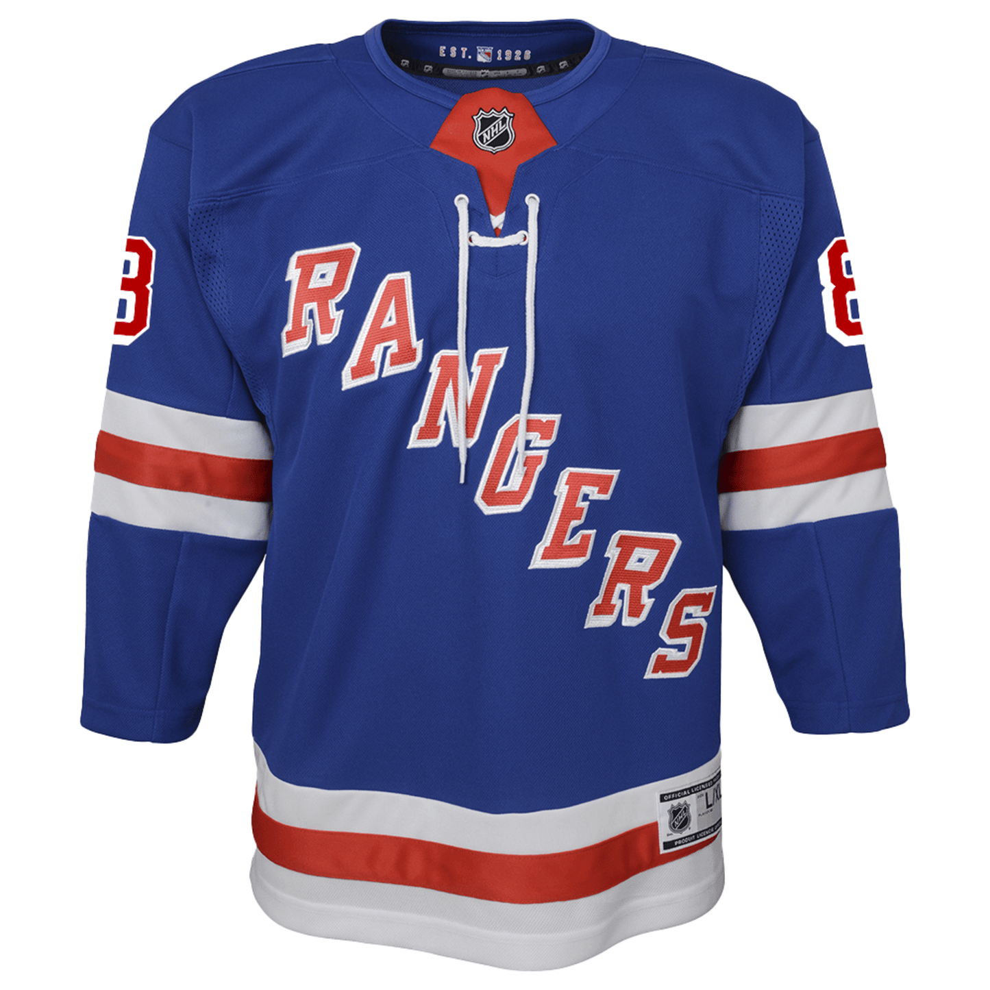 Youth J.T. MIller Rangers Home Jersey In Blue - Front View