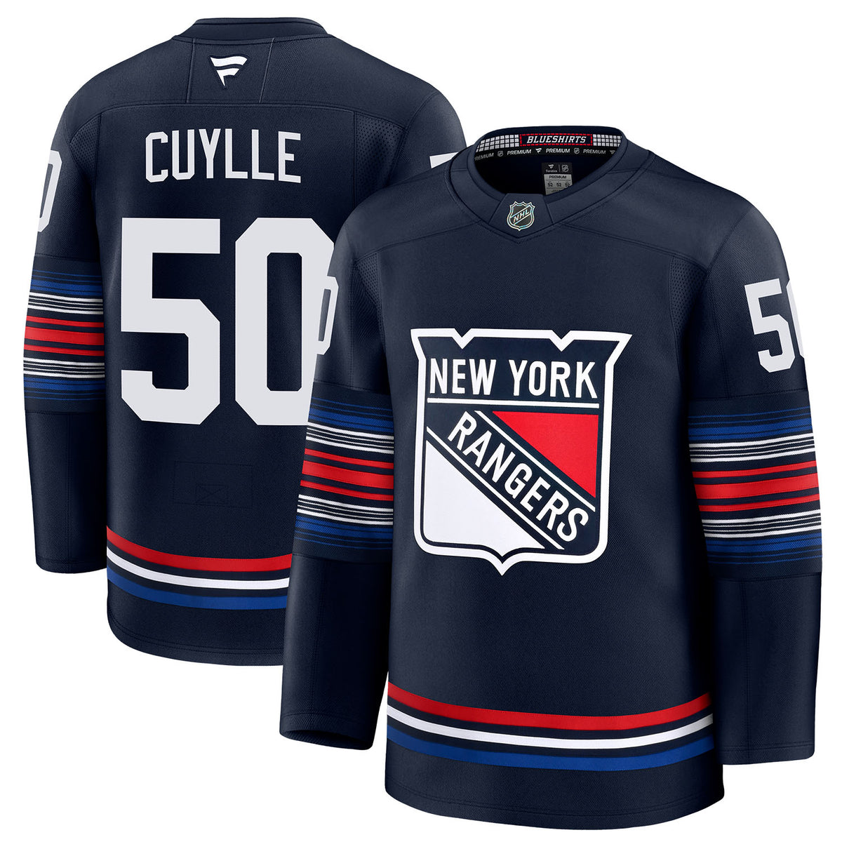 Will Cuylle Fanatics Premium Third Navy Jersey