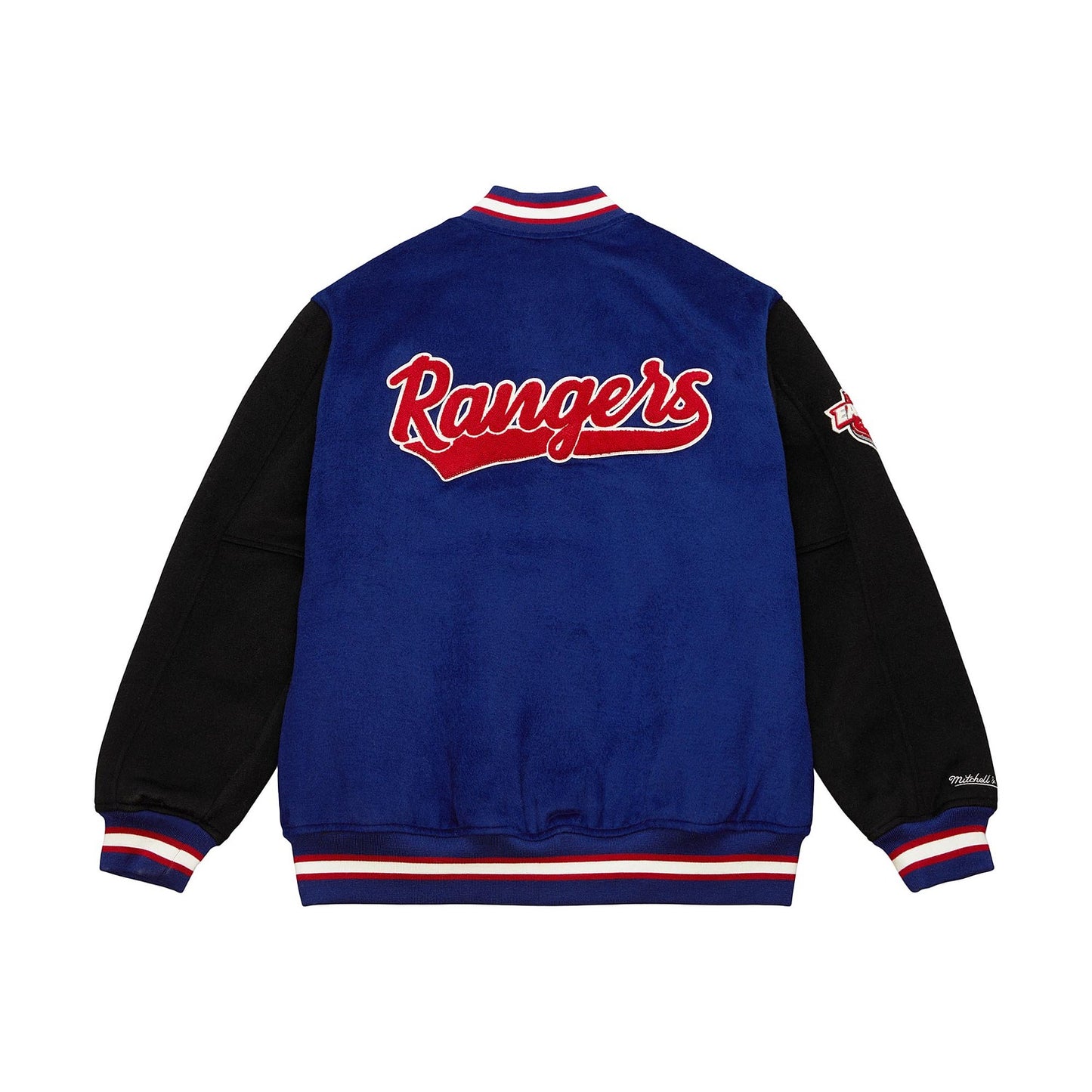 Mitchell & Ness Rangers Team Legacy Varsity Jacket - Back View