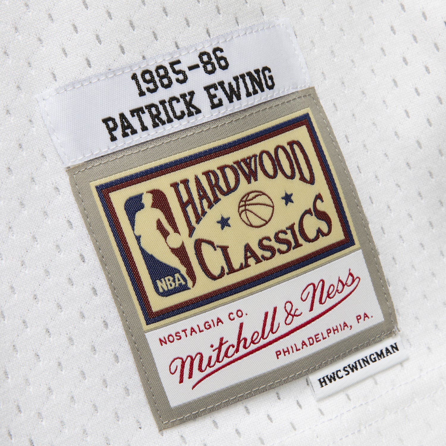 Patrick Ewing Mitchell & Ness 1985 White Swingman Jersey – Shop Madison  Square Garden