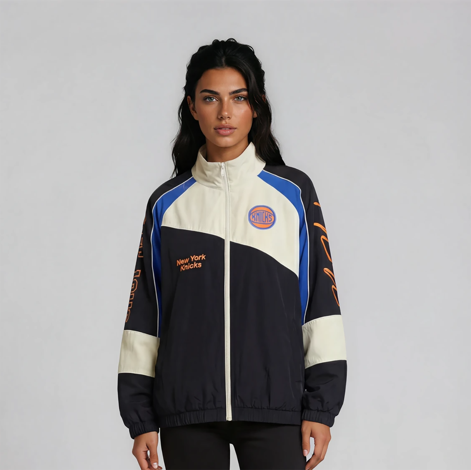 Wild Collective Knicks Oversized Raglan Track Jacket – Shop