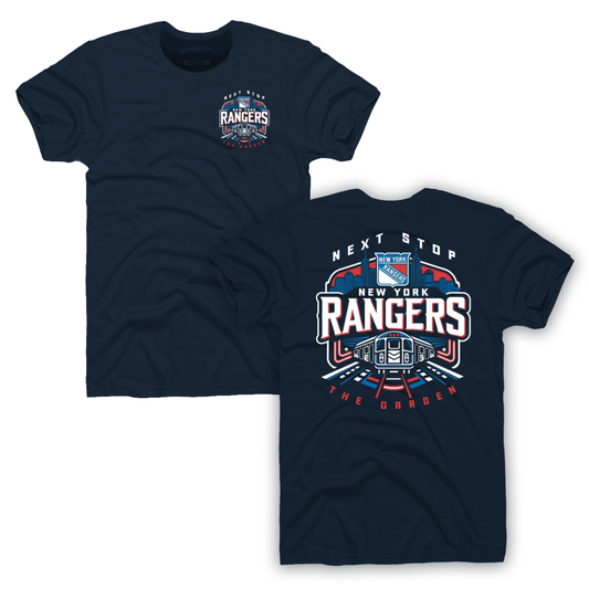 We Bleed Blue Rangers Youth Subway Graphic Tee