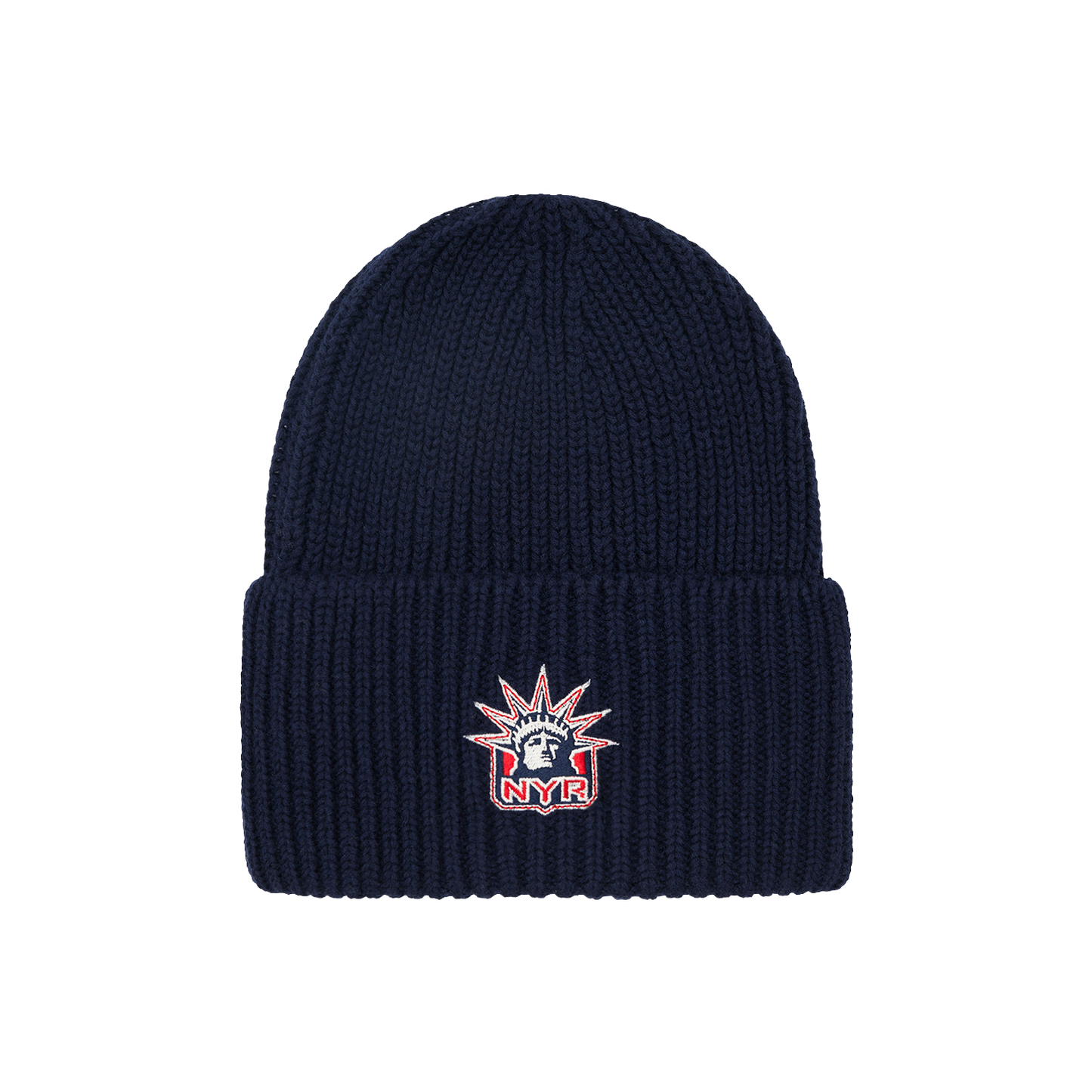 NYON x Rangers Motto Navy Chunky Beanie
