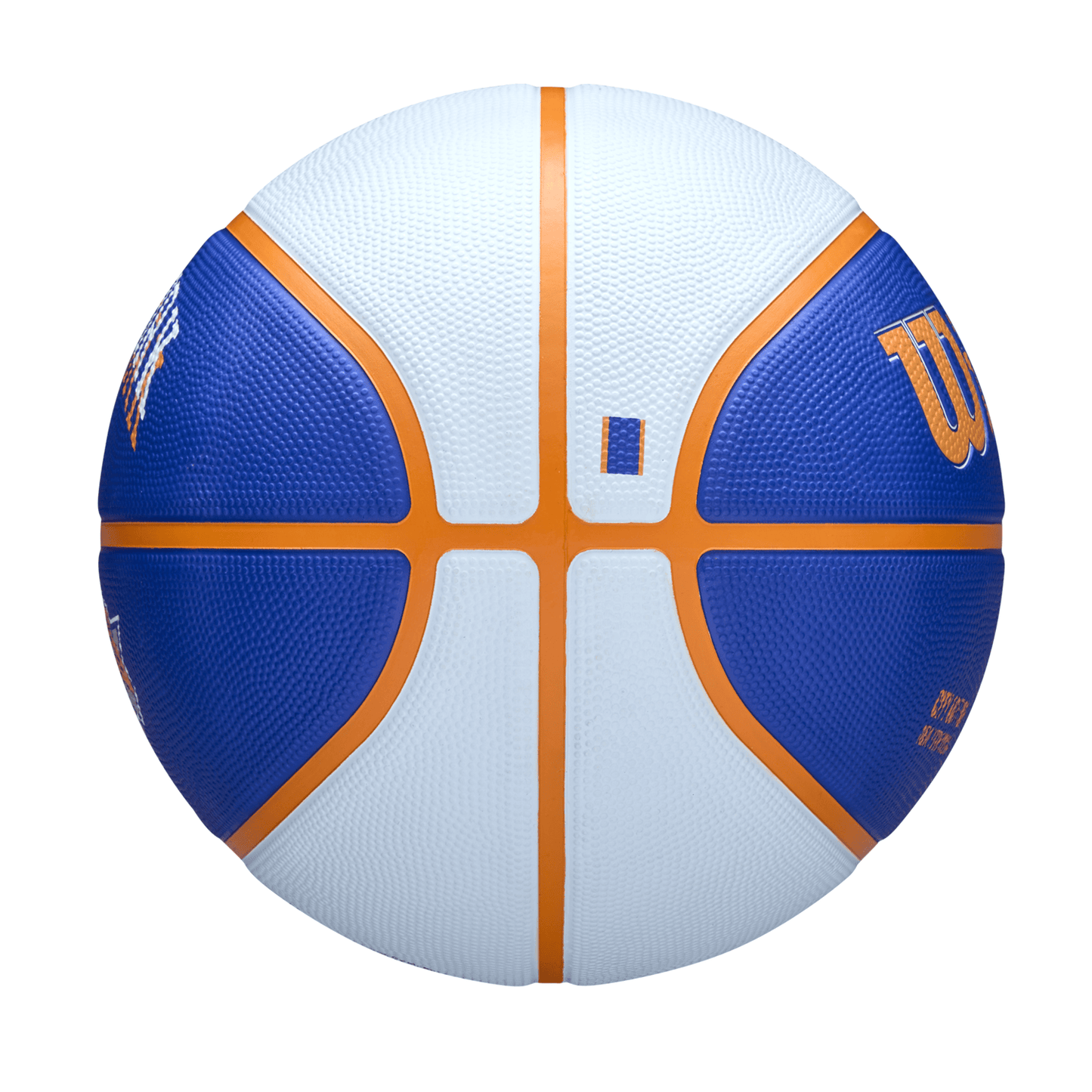 Wilson Knicks City Edition 2024 Basketball In Blue - Side View