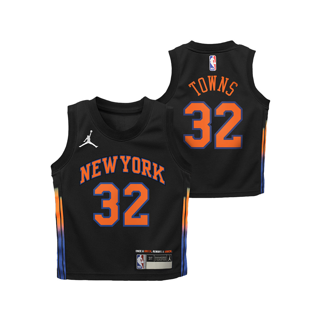Kids Karl-Anthony Towns Black Statement Swingman Jersey