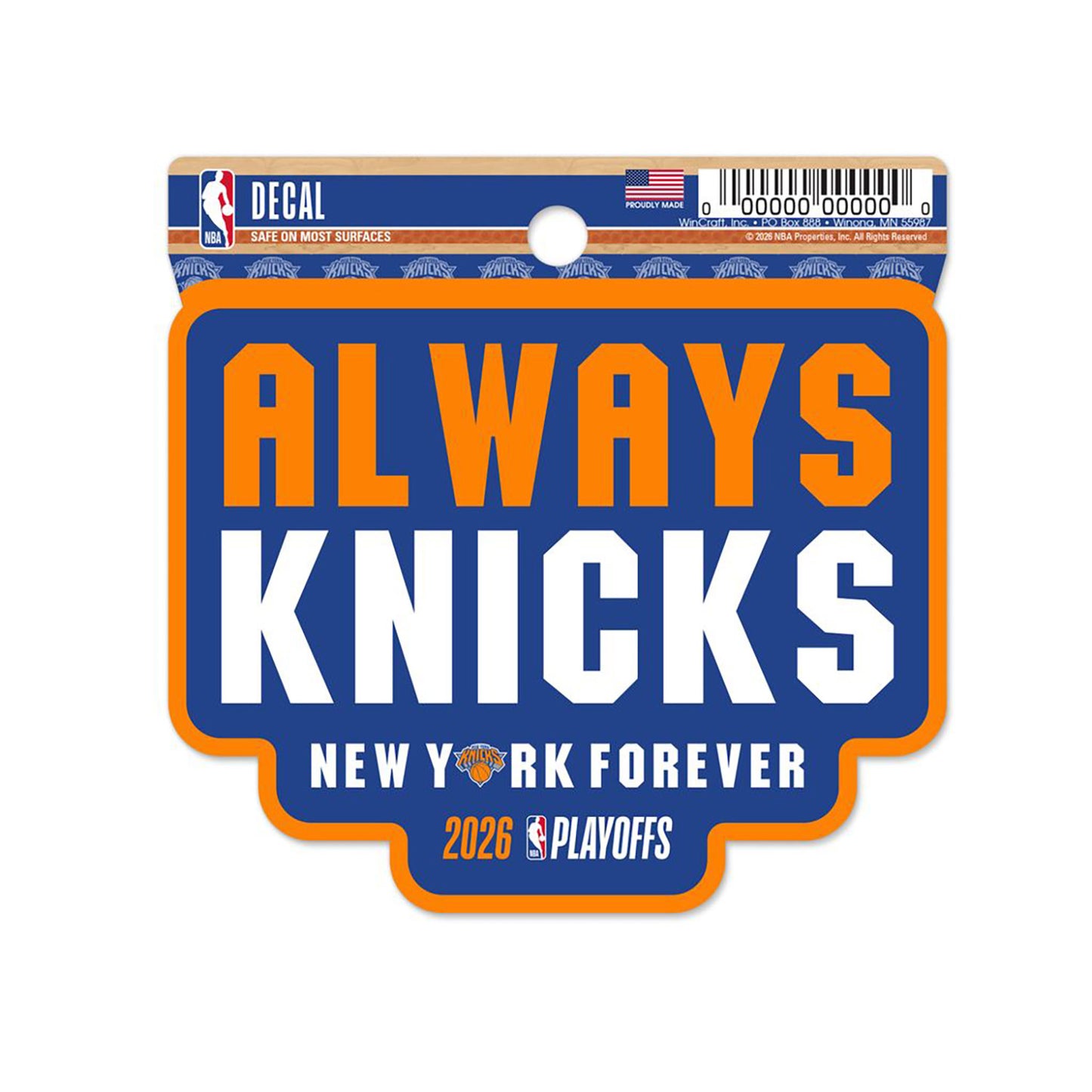 Knicks Playoffs 2026 Decal