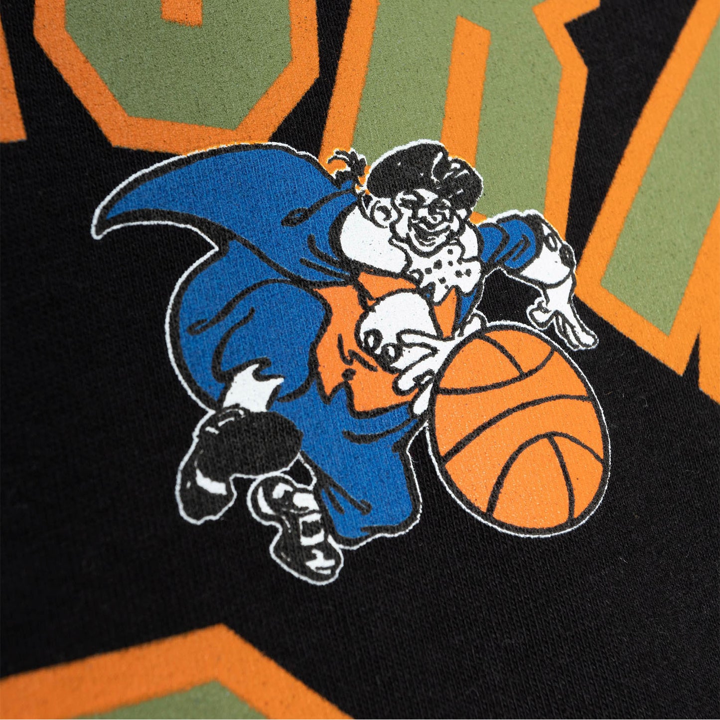 Mitchell & Ness Knicks Flight Starks Name & Number Tee In Black - Front View