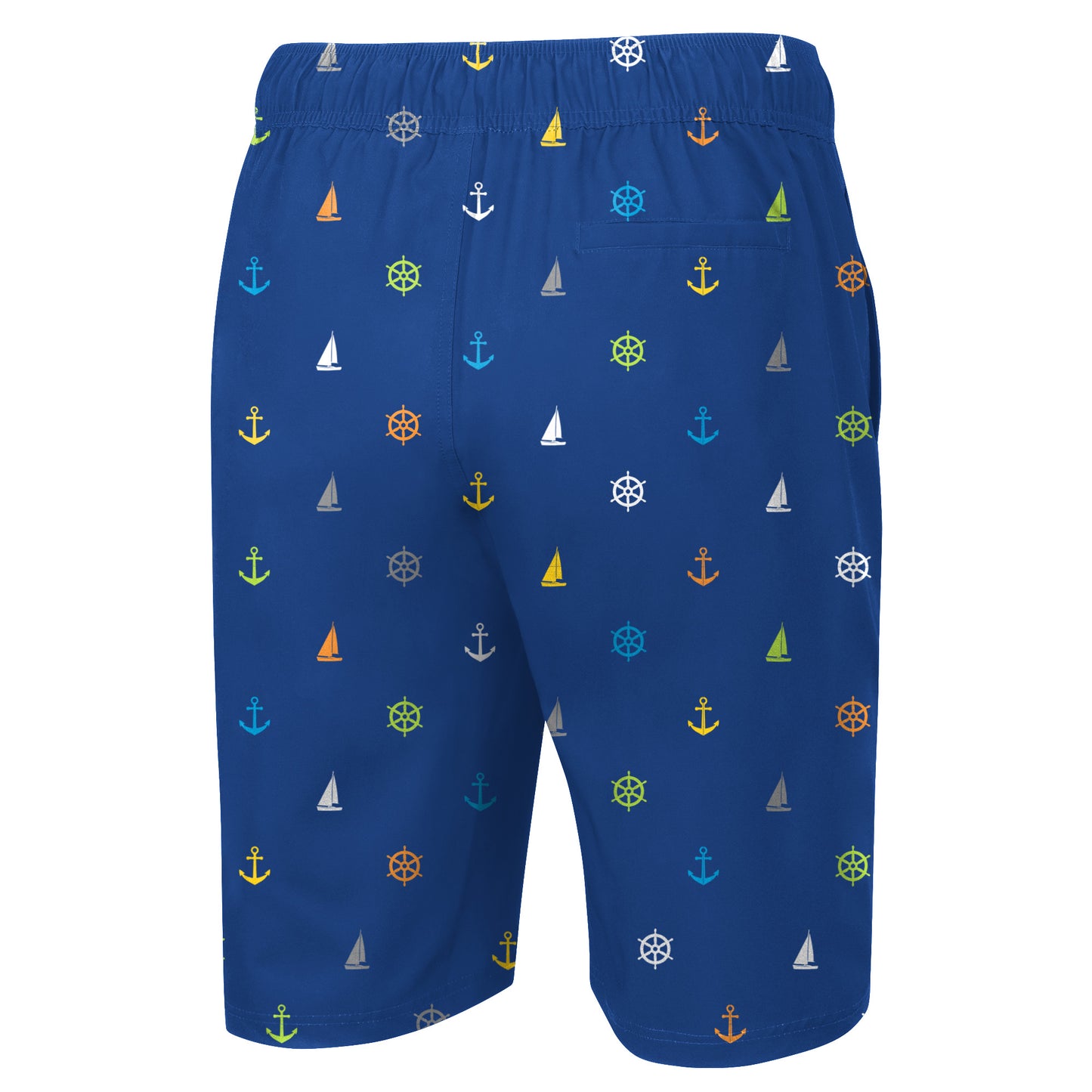 Knicks Voyage Swim Shorts in Blue - Back View