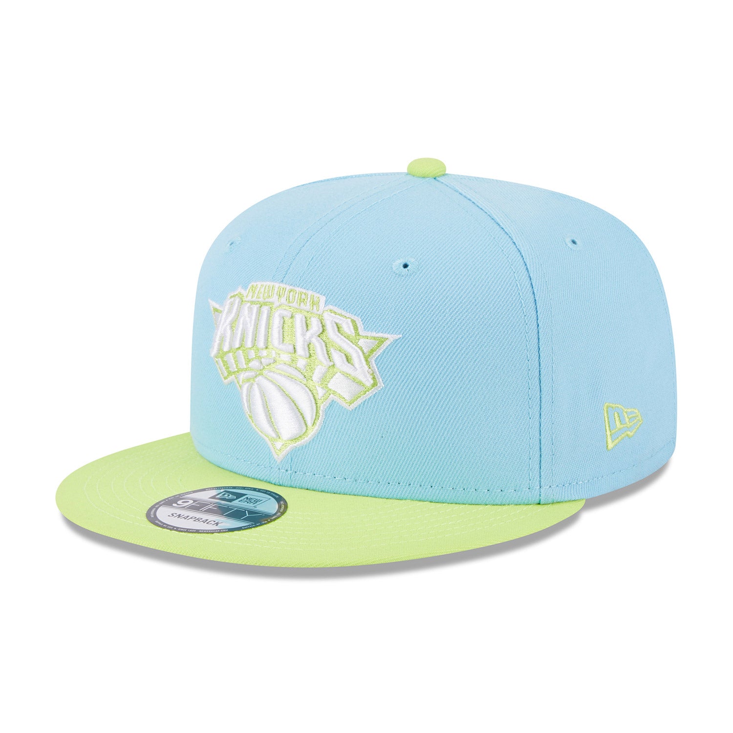 New Era Knicks Colorpack Two Tone Snapback Light Blue/Light Green