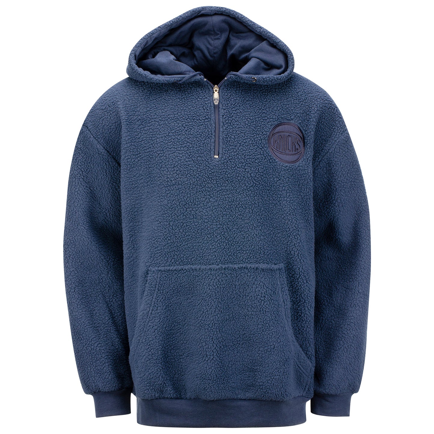 Knicks Big & Tall Sherpa Fleece In Blue - Front View