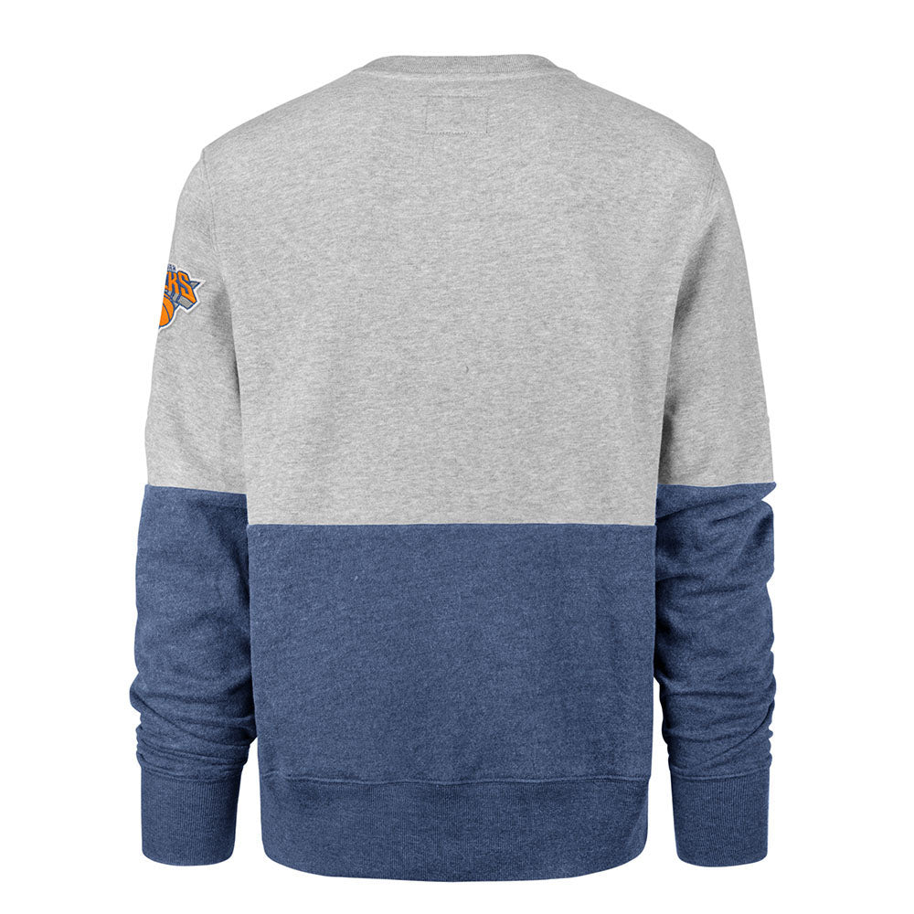 47 Brand Knicks Gibson Crew in Grey and Blue - Back View