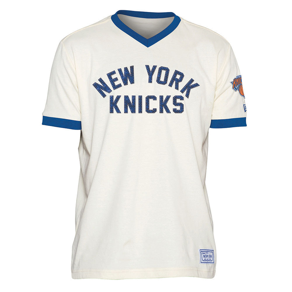 New Era Knicks Throwback V-Neck Tee – Shop Madison Square Garden