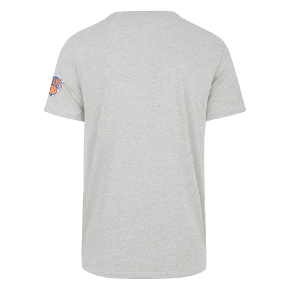 '47 Brand Knicks Franklin Fieldhouse Wordmark Tee In Grey - Back View