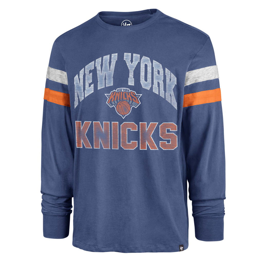 Women's '47 Brand Knicks Brush Back Long Sleeve Tee