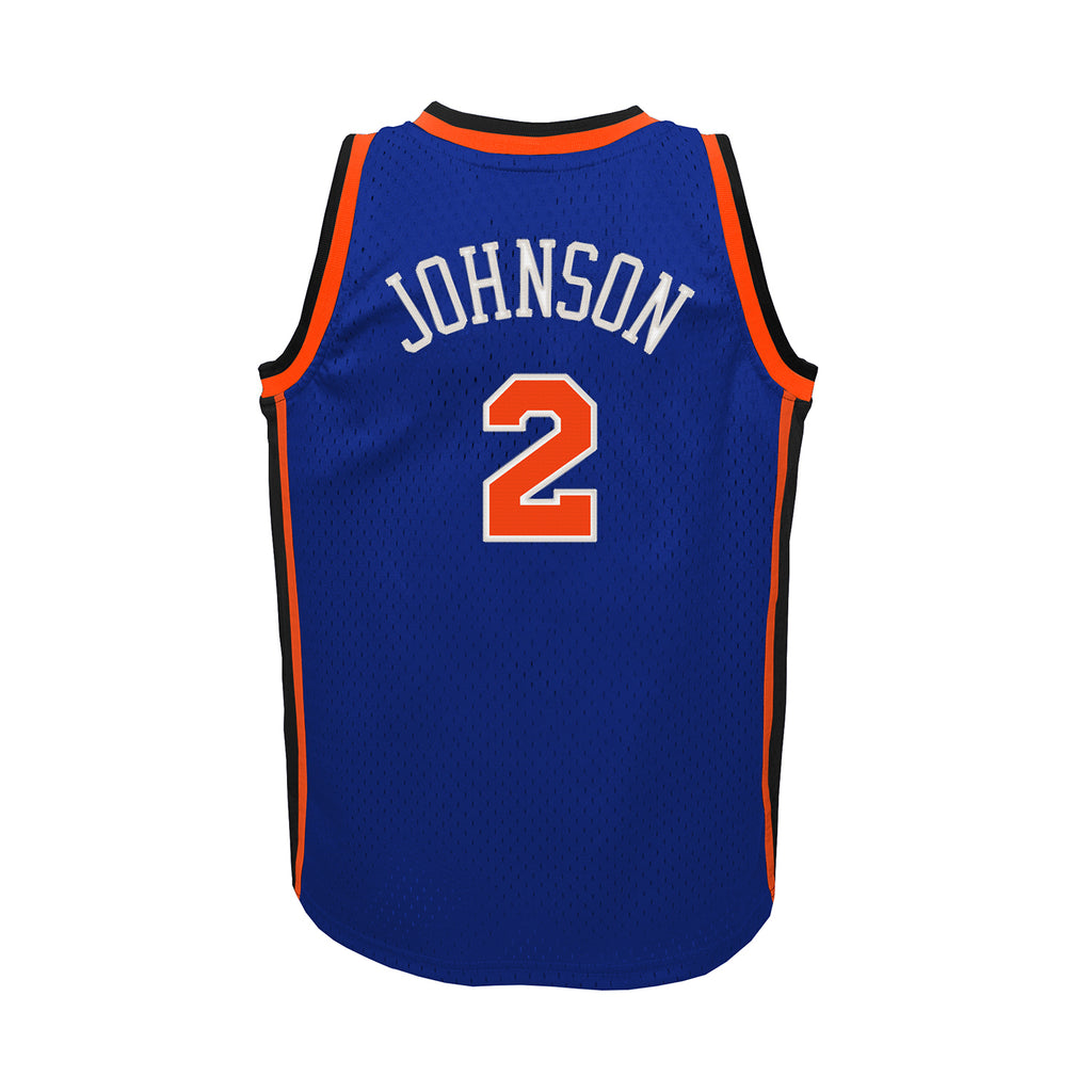 Men's Larry Johnson New York Knicks Mitchell & Ness Hardwood Classics 1998-99 Swingman Jersey - Blue