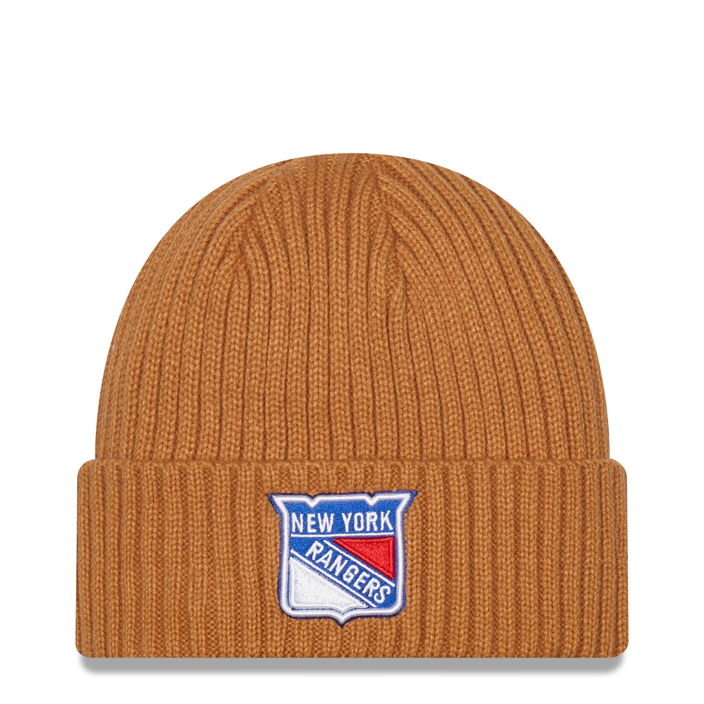 New Era Rangers Light Bronze Core Classic Knit - Front View