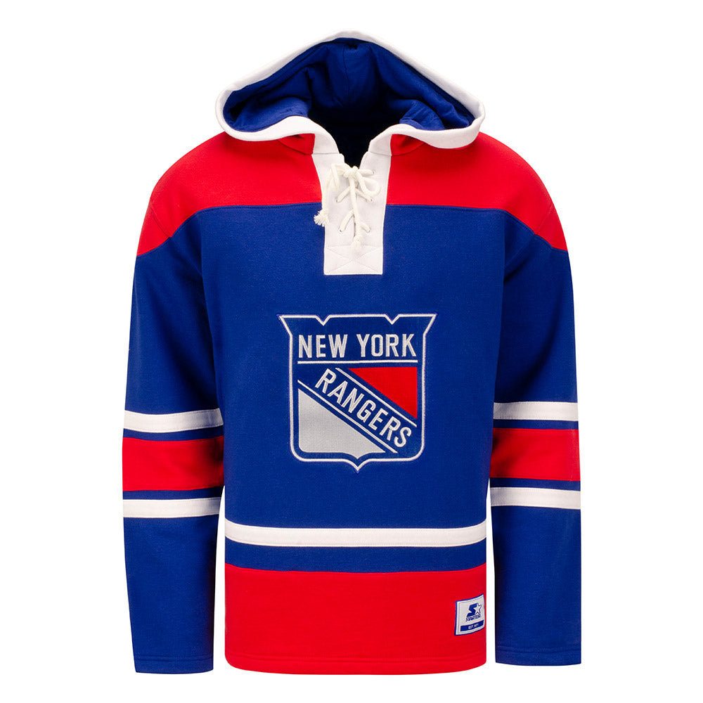 G3 Starter Rangers Laceup Hood In Blue, Red & White - Front View